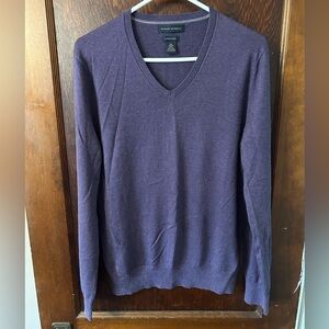 Banana Republic Men's size medium Purple silk blend Sweater. EUC